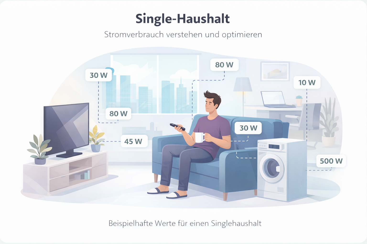Single-Haushalt Stromverbrauch